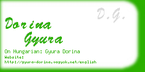 dorina gyura business card